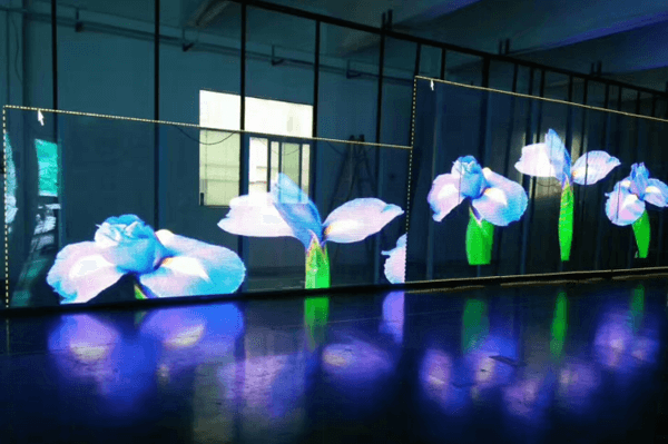 Película transparente para pantallas LED